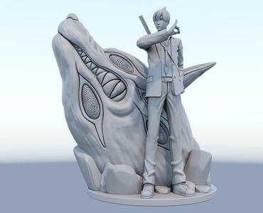 aki hayakawa from chainsaw man 3d print model