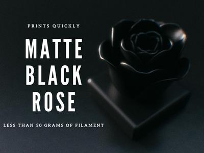 Black Matte Rose