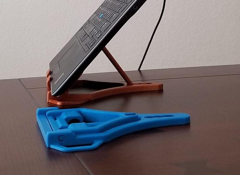 Foldable Laptop, Switch, Tablet, and Mobile phone stand.  Prints fully assembled.