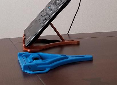 Foldable Laptop, Switch, Tablet, and Mobile phone stand.  Prints fully assembled.