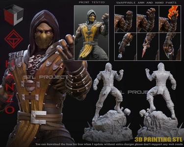 Hanzo scorpion statue