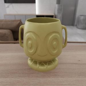 3D Cute Flower Vase as Stl File & One of a Kind, 3D Printed Decor, Vase, Decorative Vase, Home Decor, Unique Vase, Cute Vase, Desk Vase