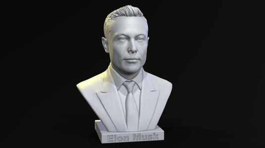 Elon Musk bust