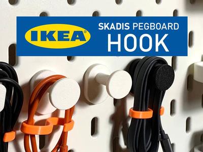Hook for IKEA Skadis Pegboard