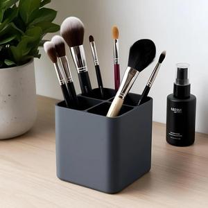 Modern Makeup Brush Holder With Four Compartments   
