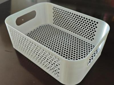 250x160x100 Hollowed-out Space Saving Honeycomb Desktop Storage Box Household Bathroom Organizer Kitchen Storage Box with Lid Sundries Storage Box Cosmetic Storage Basket
