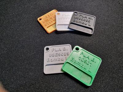 Filament swatches