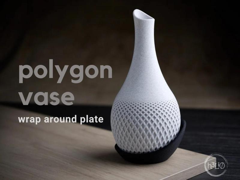 polygon vase · wrap around plate