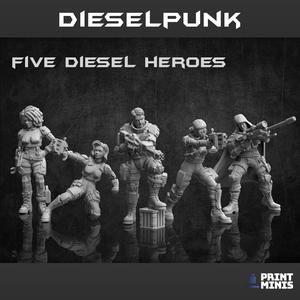 Dieselpunk Heroes x 5 – Dieselpunk Collection