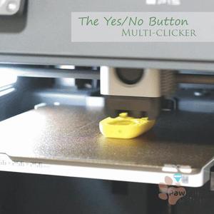 THE YES / NO BUTTON, MULTI-CLICKER – FIDGET KEYCHAIN [PRIVATE USE ONLY]