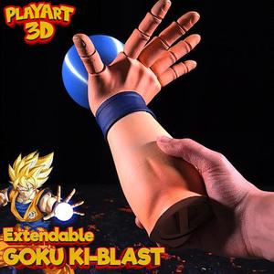 GOKU FLEXI HAND + EXTENDABLE KI-BLAST - NO SUPPORTS - EASY TO PRINT AND ASSEMBLE