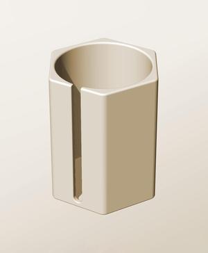 CH96-140-S Stackable slotted bin box module for creative decor