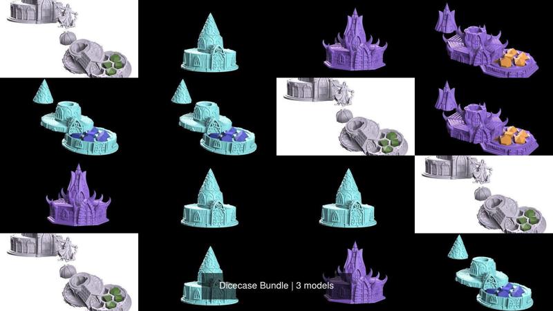 Dicecase Bundle 3D Model Collection