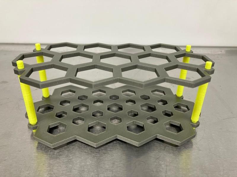 Hexagonal Lab Tube Rack