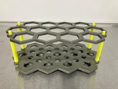 Hexagonal Lab Tube Rack
