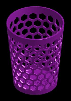 Hexagon Style Pen Holder
