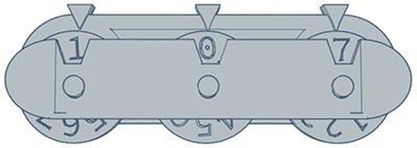 Three Dial Hit Point Counter (alt) For Dungeons and Dragons or other Games
