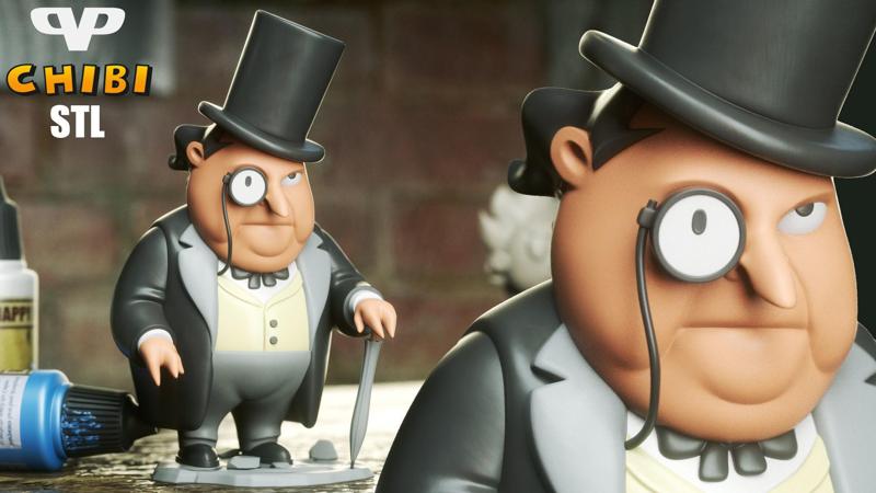 Penguin Chibi STL for 3D Printing ChibiSTL 3DXM