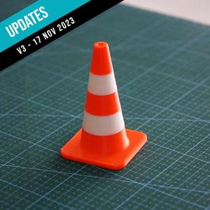 Modular Traffic/Construction Cone (Tabletop Miniatures)
