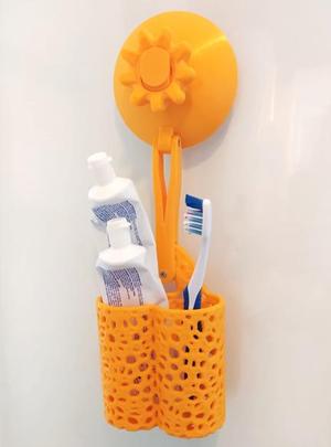 Suction cup bathroom basket (fully printed)