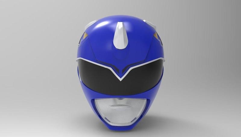 Blue Ranger Helmet from MMPR for 3D Printing