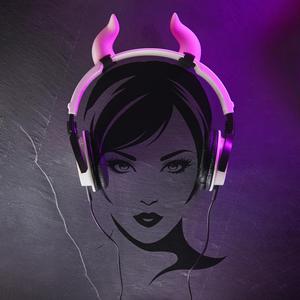 Demon Horns for Headphones Cosplay