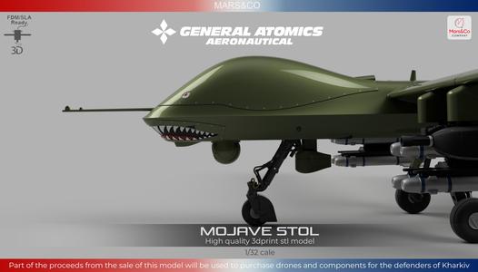 MQ Mojave UAV STOL drone HIGH QUALITY 3D PRINT MODEL