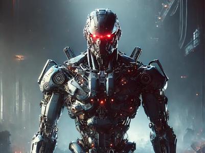 Robot humanoid futuristic