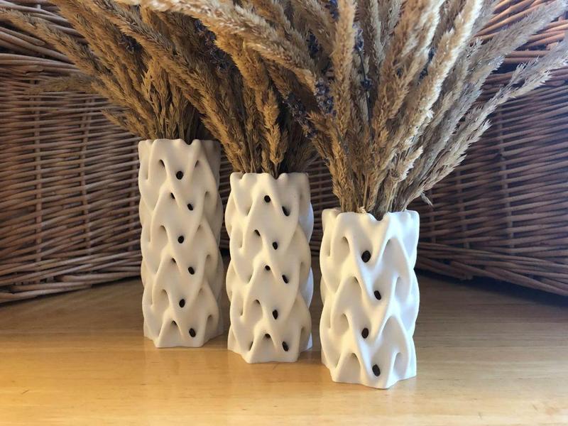 Braided Grass Vases