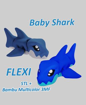Baby Shark – Articulated Flexi Fidget Toy