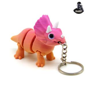Triceratops Keychain + Figurine