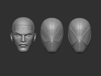 Adult Miles Morales Headsculpt for Action Figures