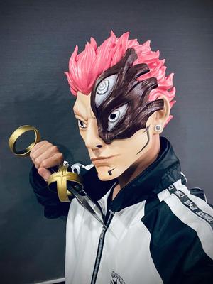 Sukuna Final Form Head Mask – With Hair – Jujutsu Kaisen Cosplay