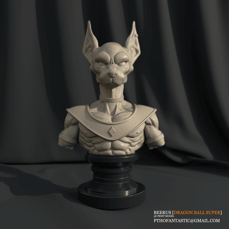Beerus STL – Dragon Ball Super for Printing – Beerus 3D Print Model
