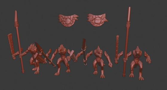 Lizardmen/Lizardfolk Miniatures
