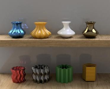 MODERN SET OF 16 PLANTERS AND VASES