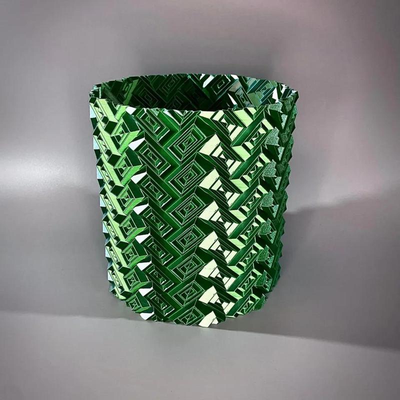 Herringbone Ripple Vase