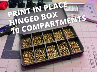 PRINT IN PLACE Large Hinged Box – 10 Compartments