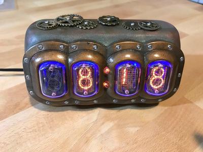 Steampunk Nixie Tube Clock
