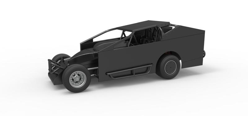 Northeast Dirt Modified stock car Scale 1 to 25