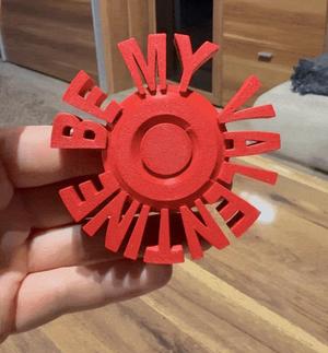 VALENTINES DAY FIDGET SPINNER (PRINT IN PLACE)