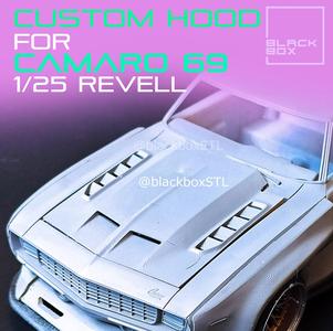 Custom HOOD for Camaro 69 Revell 1-25th