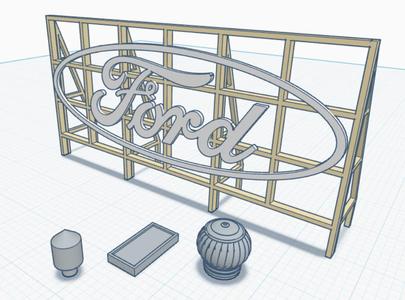 O Scale Billboard and Roof Details – Build-A-Building System