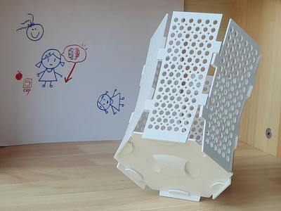 Small Waist Folding Trash Can – Detachable