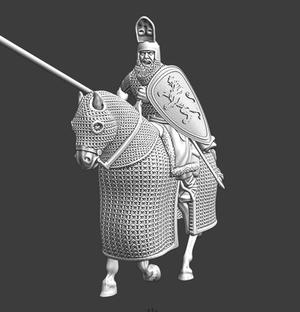 Heavy mounted Russian with lance
