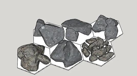 Rock Pile Set 1– Modular RC Crawler Course for 116th 118th or 124 Scale