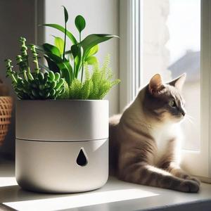 Round Self Watering Design Planter “Dropster”