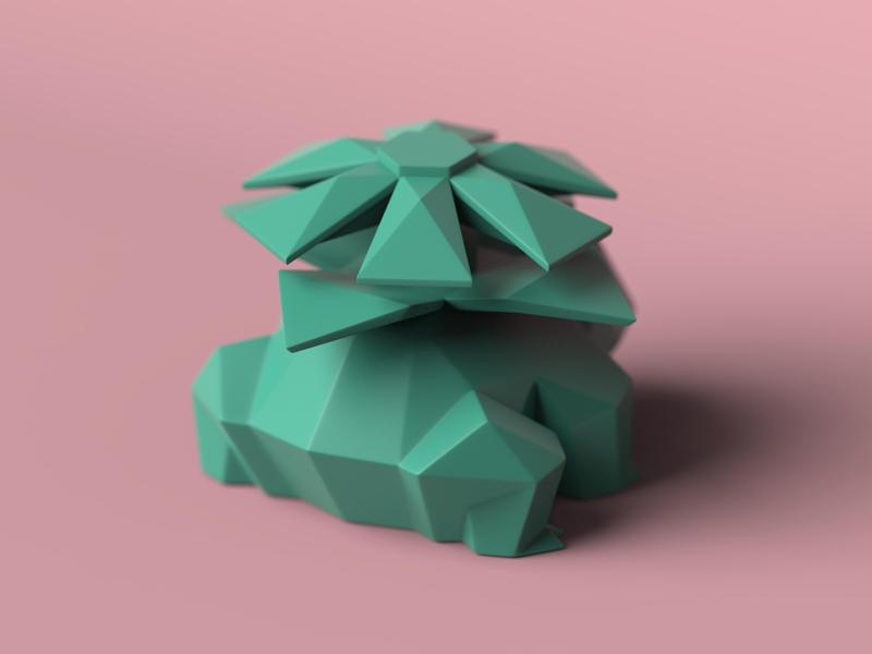 Low-poly Venusaur