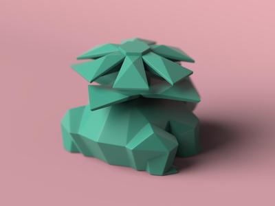 Low-poly Venusaur