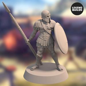 Realm of Eros Soldier with Spear – Pose 2 – 3D Printable Miniatures